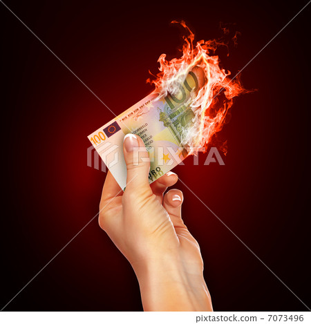 Banknotes open arms fire 7073496