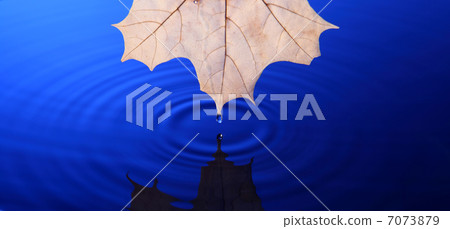 Drop of water falling into the water 7073879