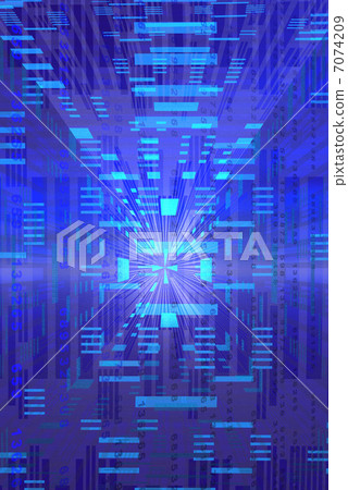 Blue high-tech image - Stock Illustration [7074209] - PIXTA