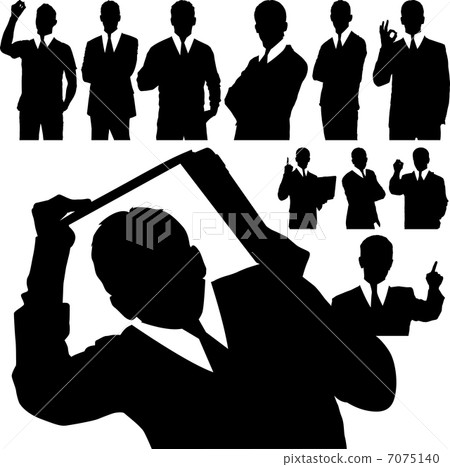 Business Man Silhouettes Business Man Silhouettes 7075140