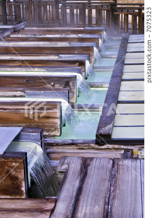 草津溫泉的Yubatake 草津溫泉的Yubatake 7075323