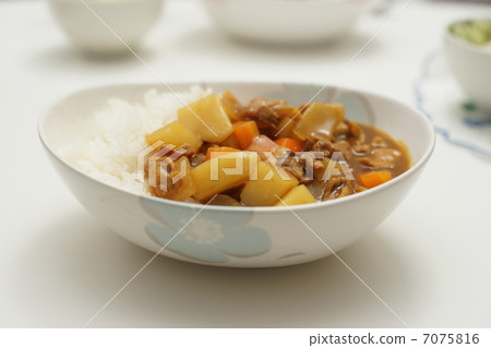 Curry and rice Curry and rice 7075816