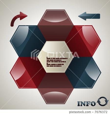vector hexagon infographic template vector hexagon infographic template 7076372