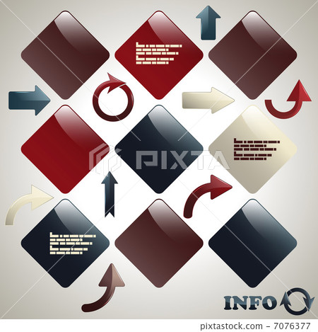 Vector infographic template background 7076377
