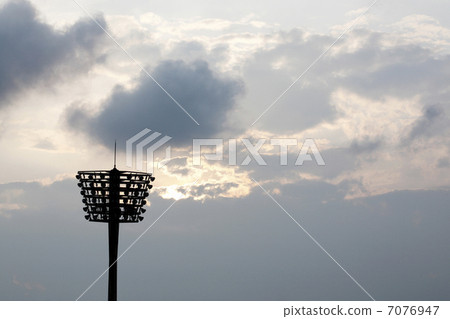 Lighting of the baseball stadium 7076947