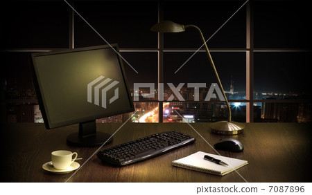Office at night 7087896