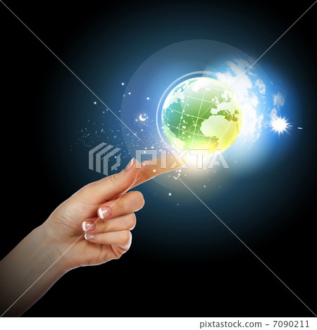 hand touching the earth 7090211