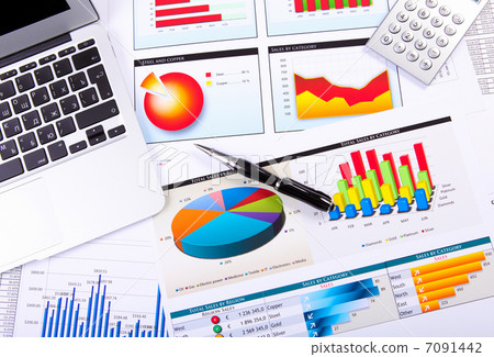 Graphs, charts, business table. Graphs, charts, business table. 7091442