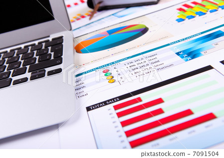 Graphs, charts, business table. Graphs, charts, business table. 7091504
