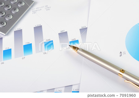 Charts and graphs of sales 7091960