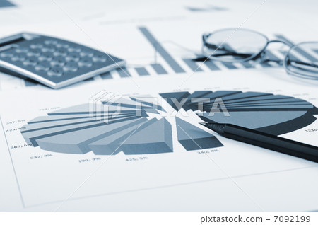 Charts and graphs of sales 7092199