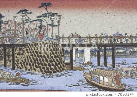 江戶時代南壩大橋陶瓷板畫卷 江戶時代南壩大橋陶瓷板畫卷 7093174