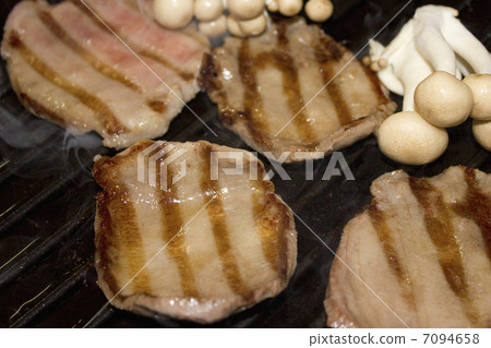 Beef tongue grilled meat 7094658