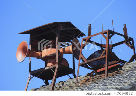 Public information loudspeaker on the roof Public information loudspeaker on the roof 7094952