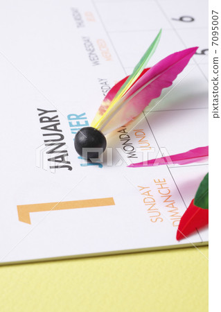 Calendar and New Year's decoration 7095007