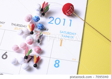 Calendar and New Year's decoration Calendar and New Year's decoration 7095040