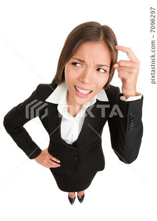 Thinking people - businesswoman 7096297