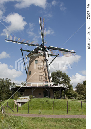 Windmill "De Windhond" in Soest (the Netherlands) 7097499