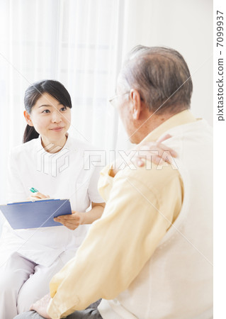 Men undergoing medical consultation Men undergoing medical consultation 7099937