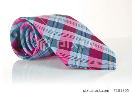 Elegant silk male tie ( necktie ) on white Elegant silk male tie ( necktie ) on white 7101895