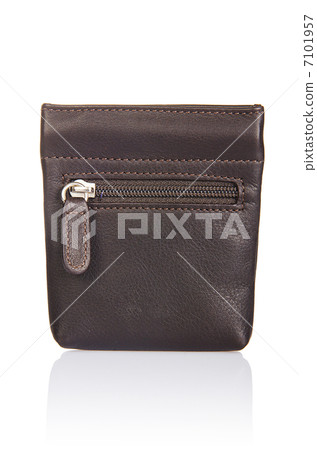 Leather wallet isolated on the white Leather wallet isolated on the white 7101957