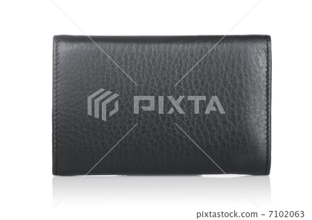 Leather wallet isolated on the white Leather wallet isolated on the white 7102063