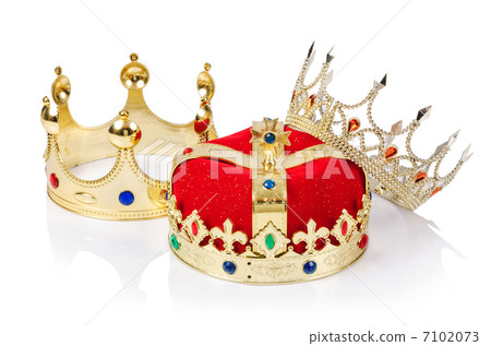 King crown isolated on white 7102073