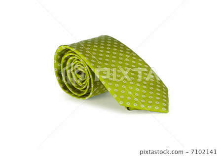 Elegant silk male tie ( necktie ) on white 7102141