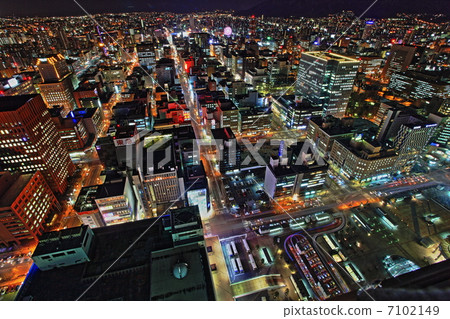 Sapporo night view Sapporo night view 7102149