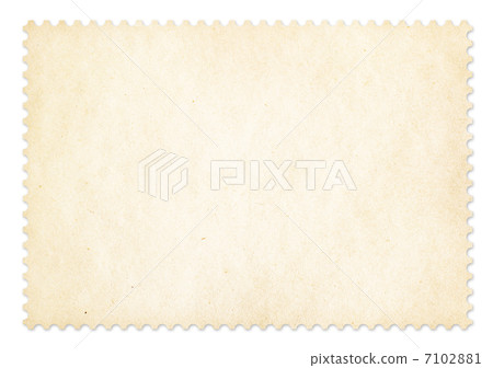 Postage stamp frame isolated. Clipping path is included. Postage stamp frame isolated. Clipping path is included. 7102881