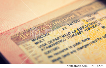 open passport, tourist visa open passport, tourist visa 7103275