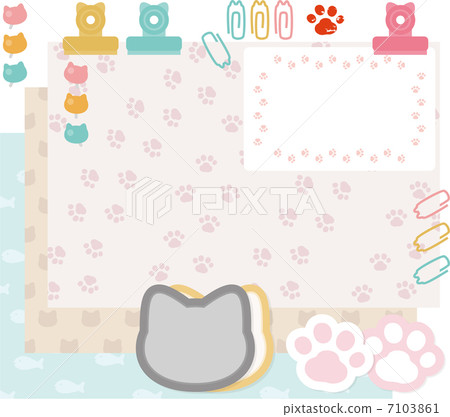 文具與貓圖案 7103861