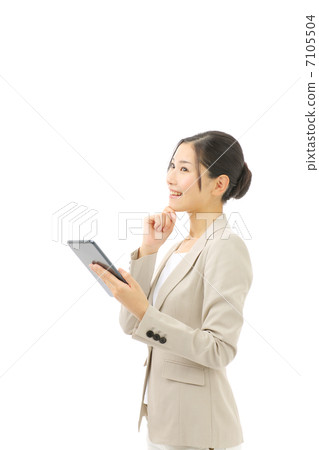 Business woman with tablet 7105504