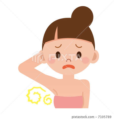 Women who care about the smell of sweat 7105789