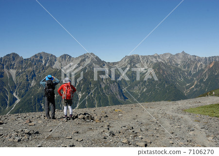 從蝴蝶山到山脈/ Hodakadake遠景 7106270