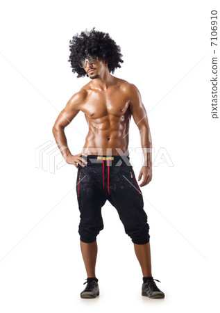 Dancer isolated on the white 7106910