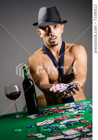 Naked broke businessman in casino Naked broke businessman in casino 7106912