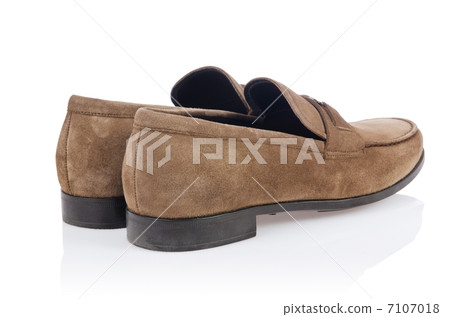 Male shoes in fashion concept on white 7107018