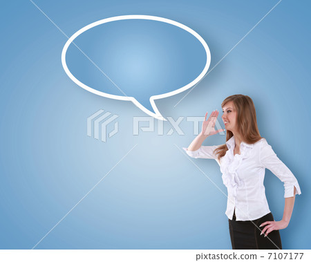 businessman in suit talking and shouting businessman in suit talking and shouting 7107177