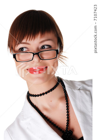 charming brunette business woman charming brunette business woman 7107423