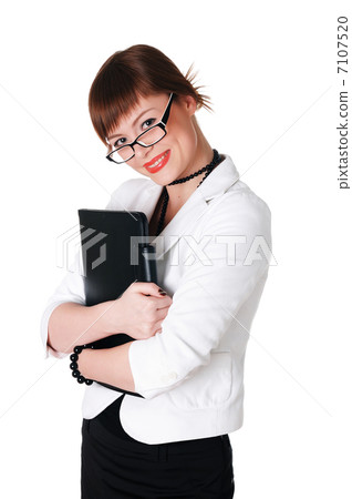 charming brunette business woman charming brunette business woman 7107520