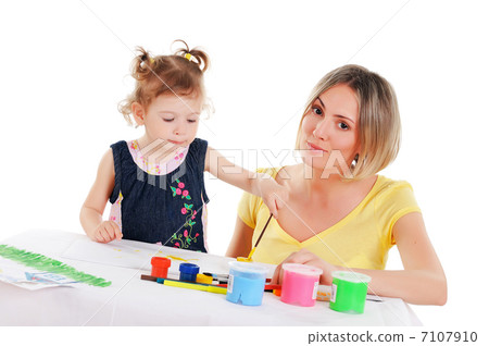 mom and her little daughter mom and her little daughter 7107910