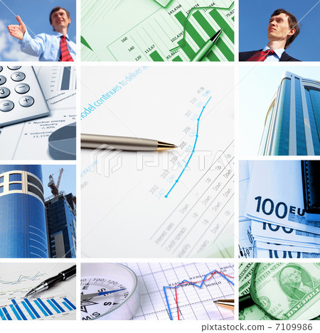 Financial and business charts and graphs 7109986
