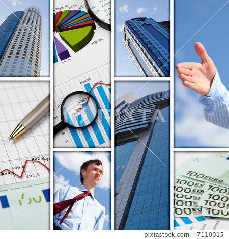 Financial and business charts and graphs 7110015