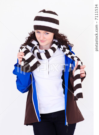 young pretty woman wearing hat 7111534