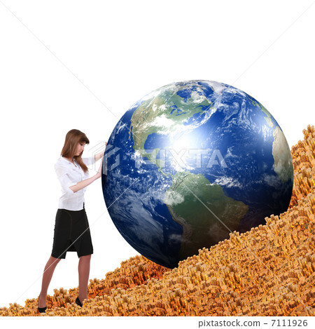 young girl and the business elements young girl and the business elements 7111926