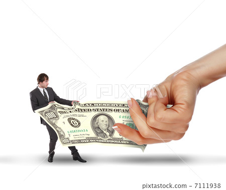 Funny collage business elements 7111938