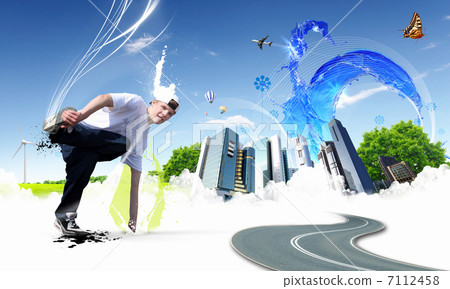 Street dancer in a white shirt Street dancer in a white shirt 7112458