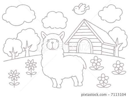 Coloring Alpaca 7113104