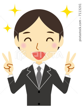 A piece with a smile Newcomer businessman A piece with a smile Newcomer businessman 7113201